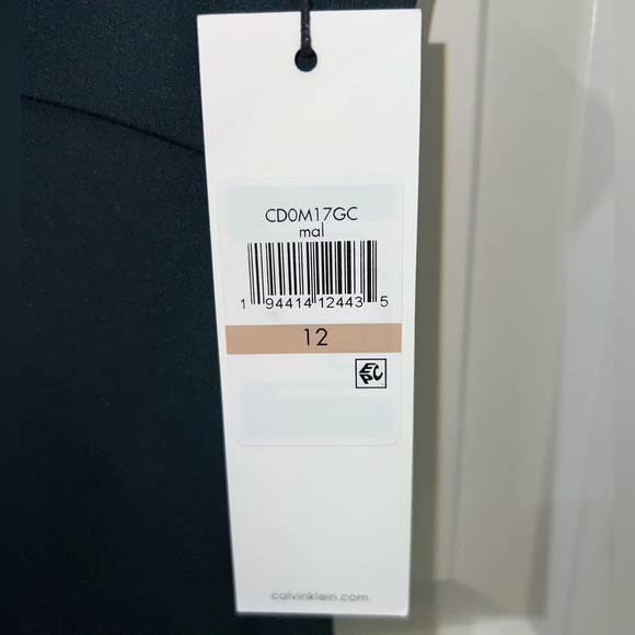 Calvin Klein Emerald Green Ruffle-Neck Sheath Dress - Picture 8 of 9